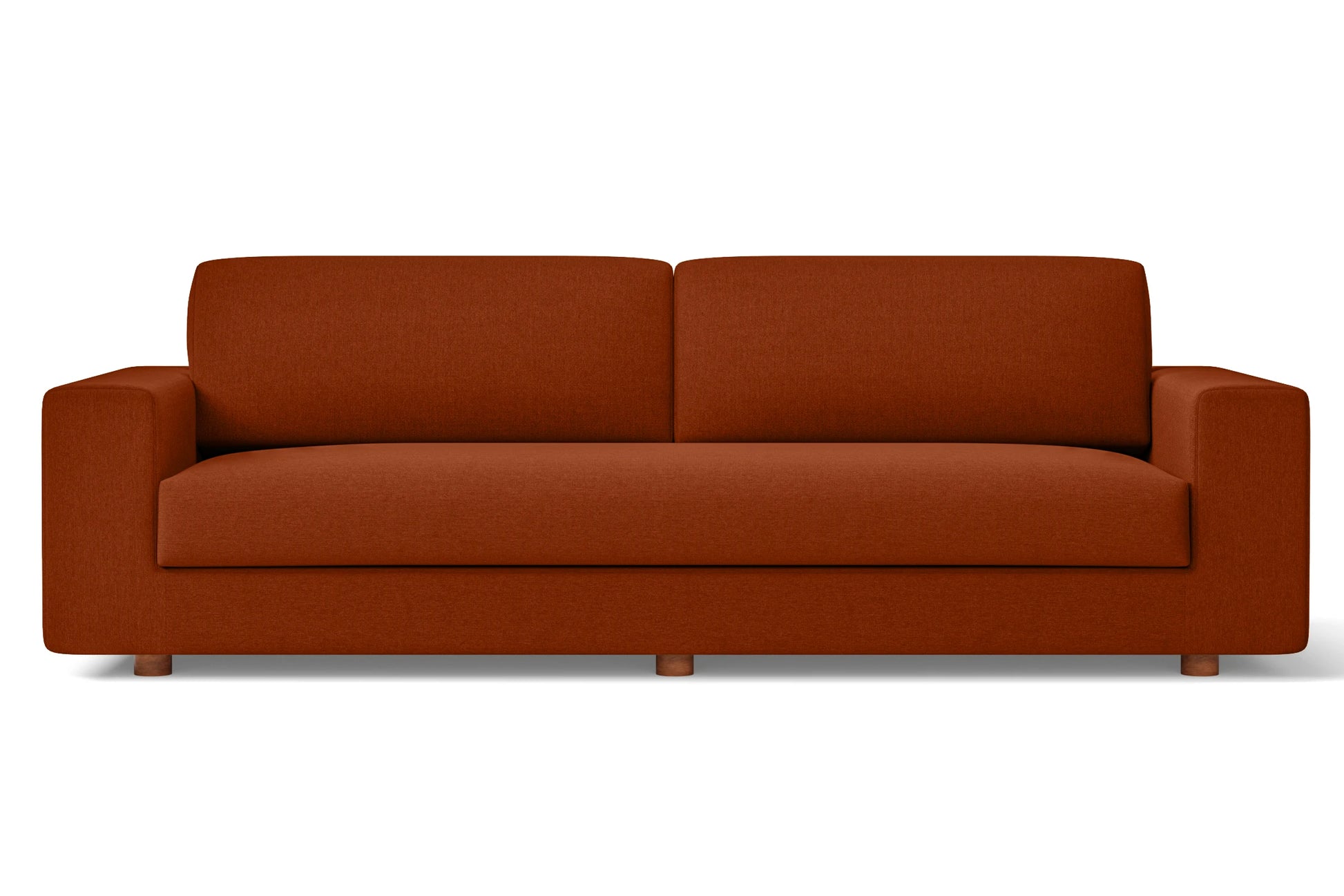 Arezzo 4 Seater Sofa Orange Linen Fabric