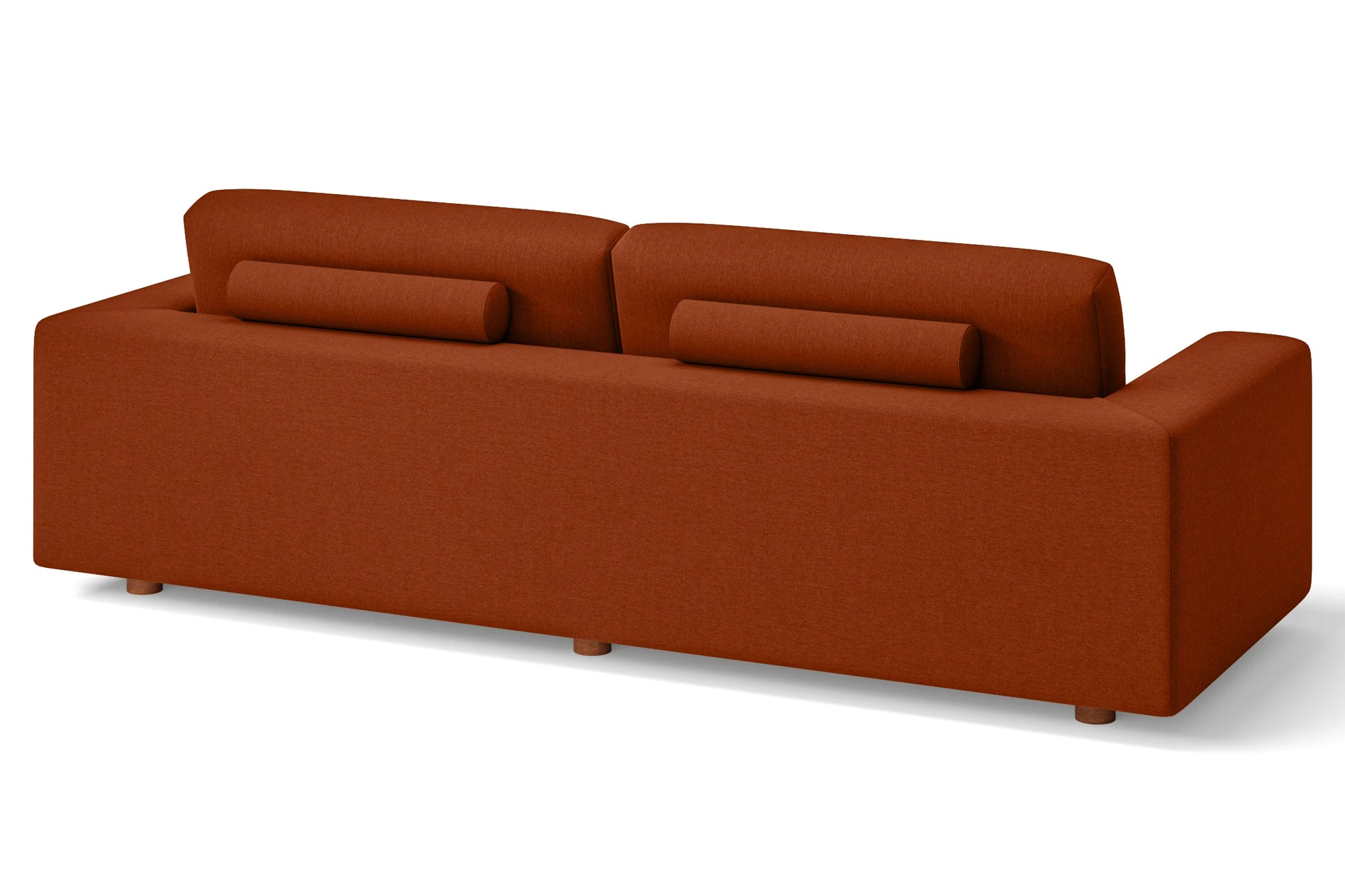 Arezzo 4 Seater Sofa Orange Linen Fabric