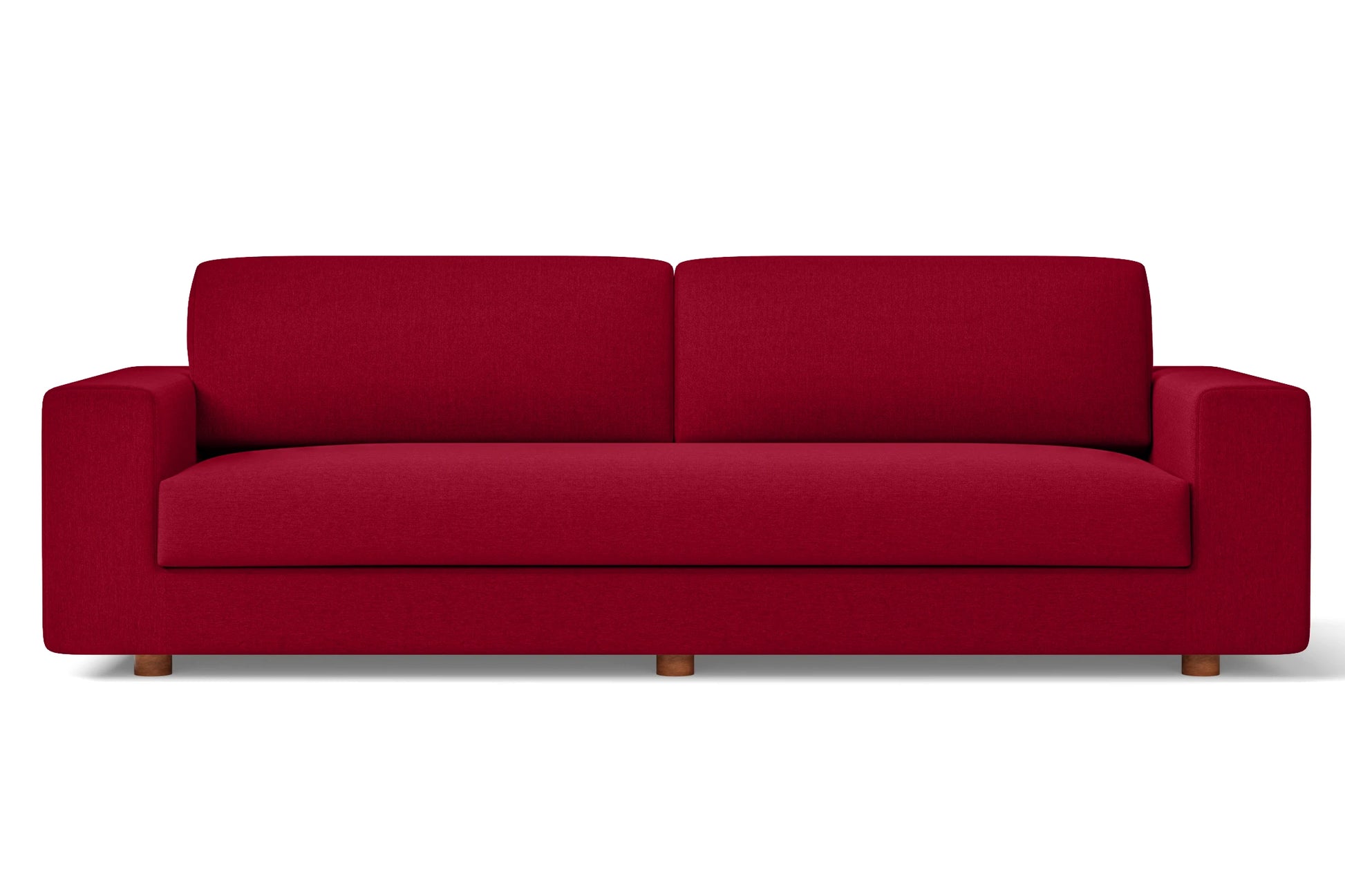 Arezzo 4 Seater Sofa Red Linen Fabric