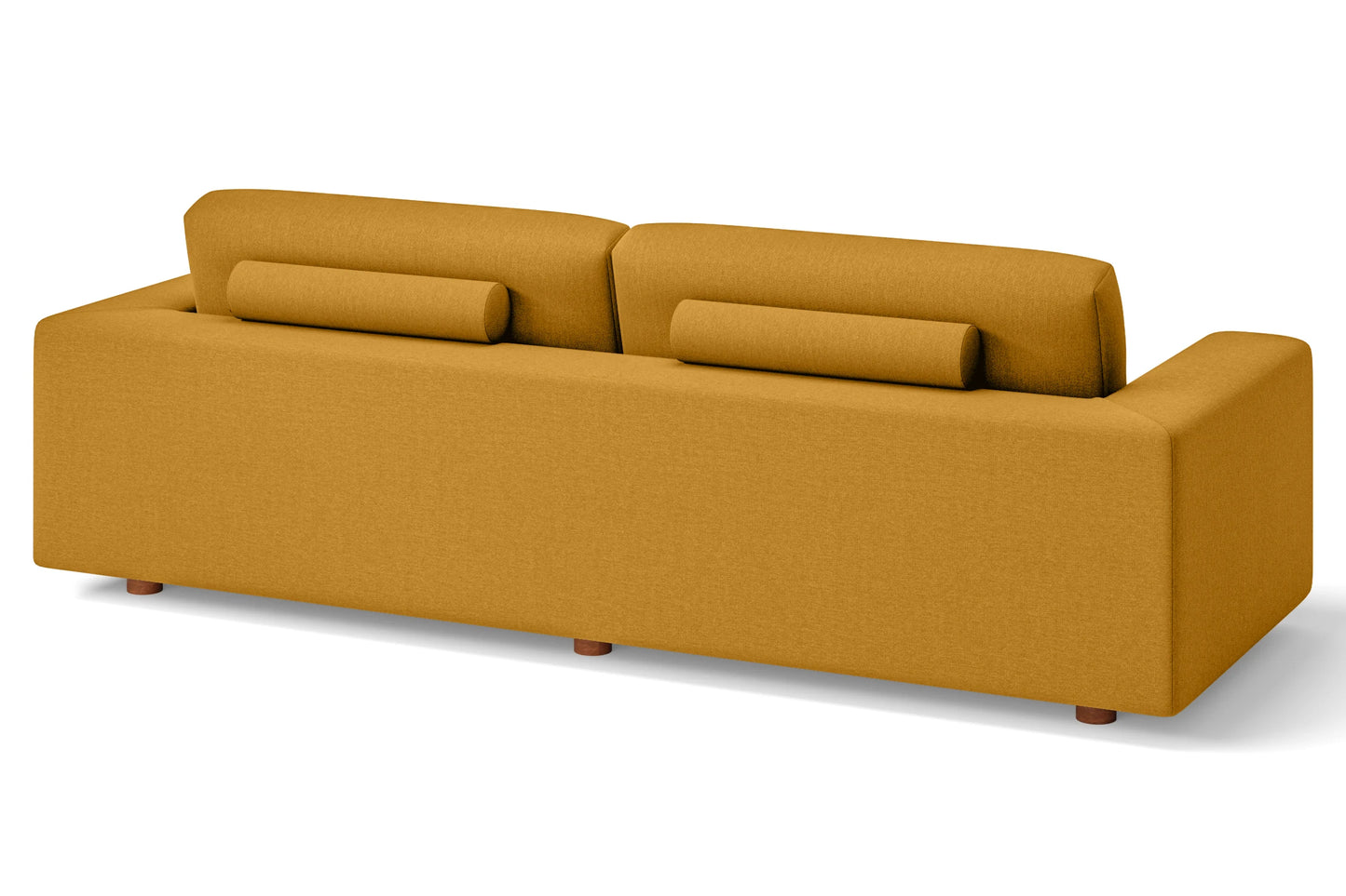 Arezzo 4 Seater Sofa Yellow Linen Fabric