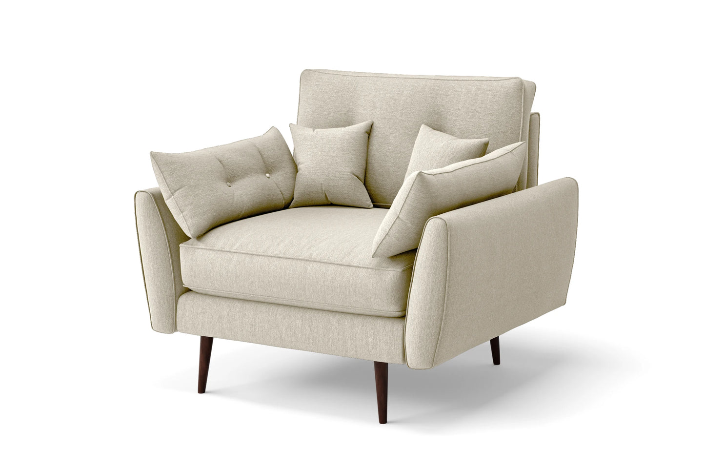 Avellino Armchair Cream Linen Fabric