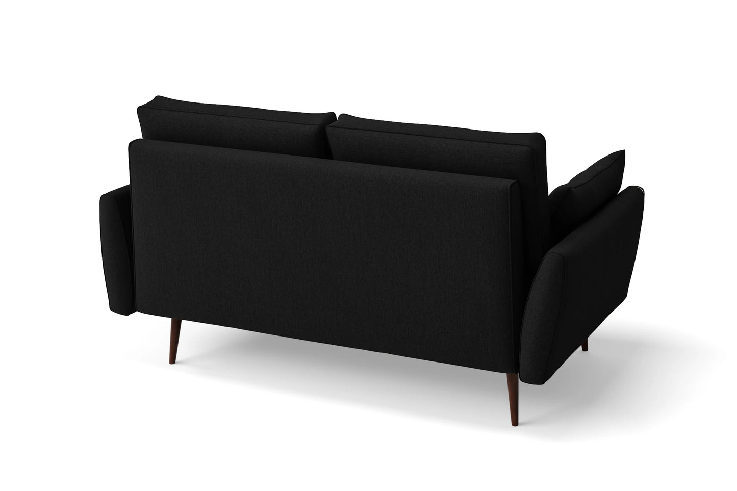 Avellino 2 Seater Sofa Black Linen Fabric