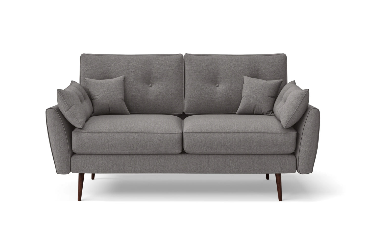 Avellino 2 Seater Sofa Grey Linen Fabric