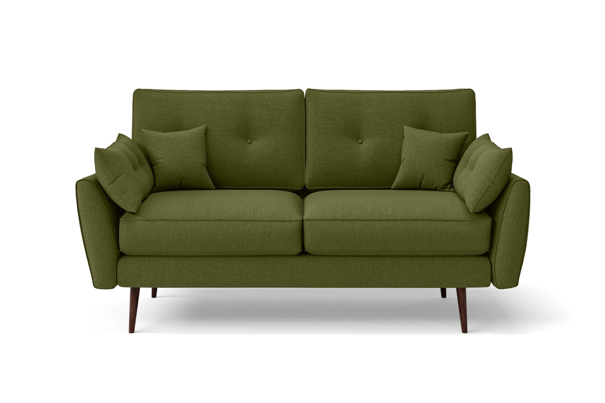 Avellino 2 Seater Sofa Olive Linen Fabric