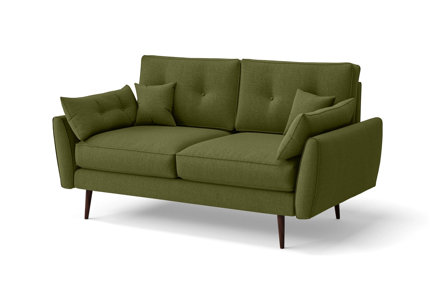 Avellino 2 Seater Sofa Olive Linen Fabric