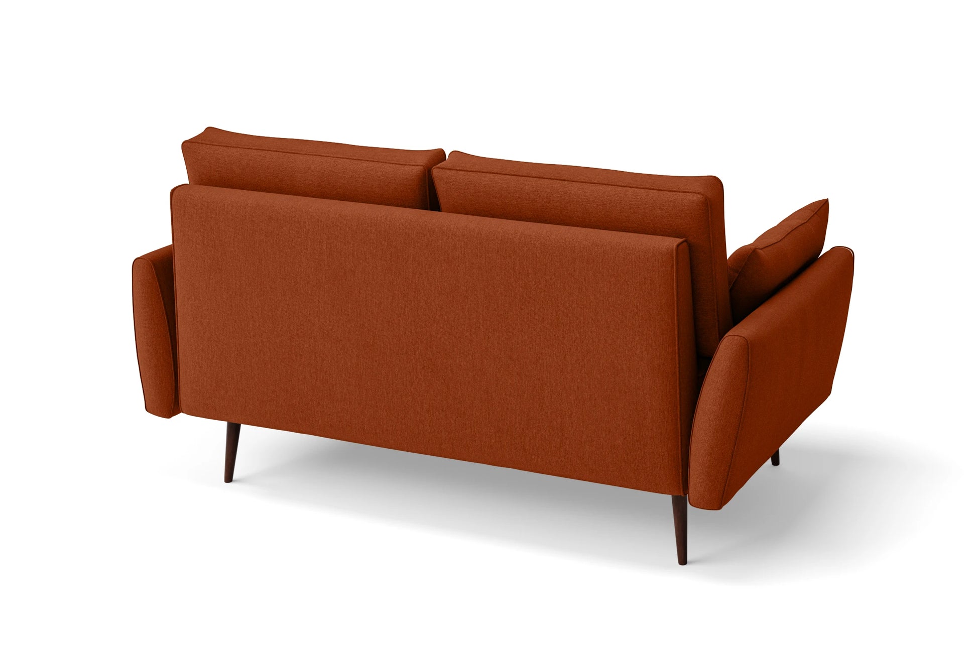 Avellino 2 Seater Sofa Orange Linen Fabric