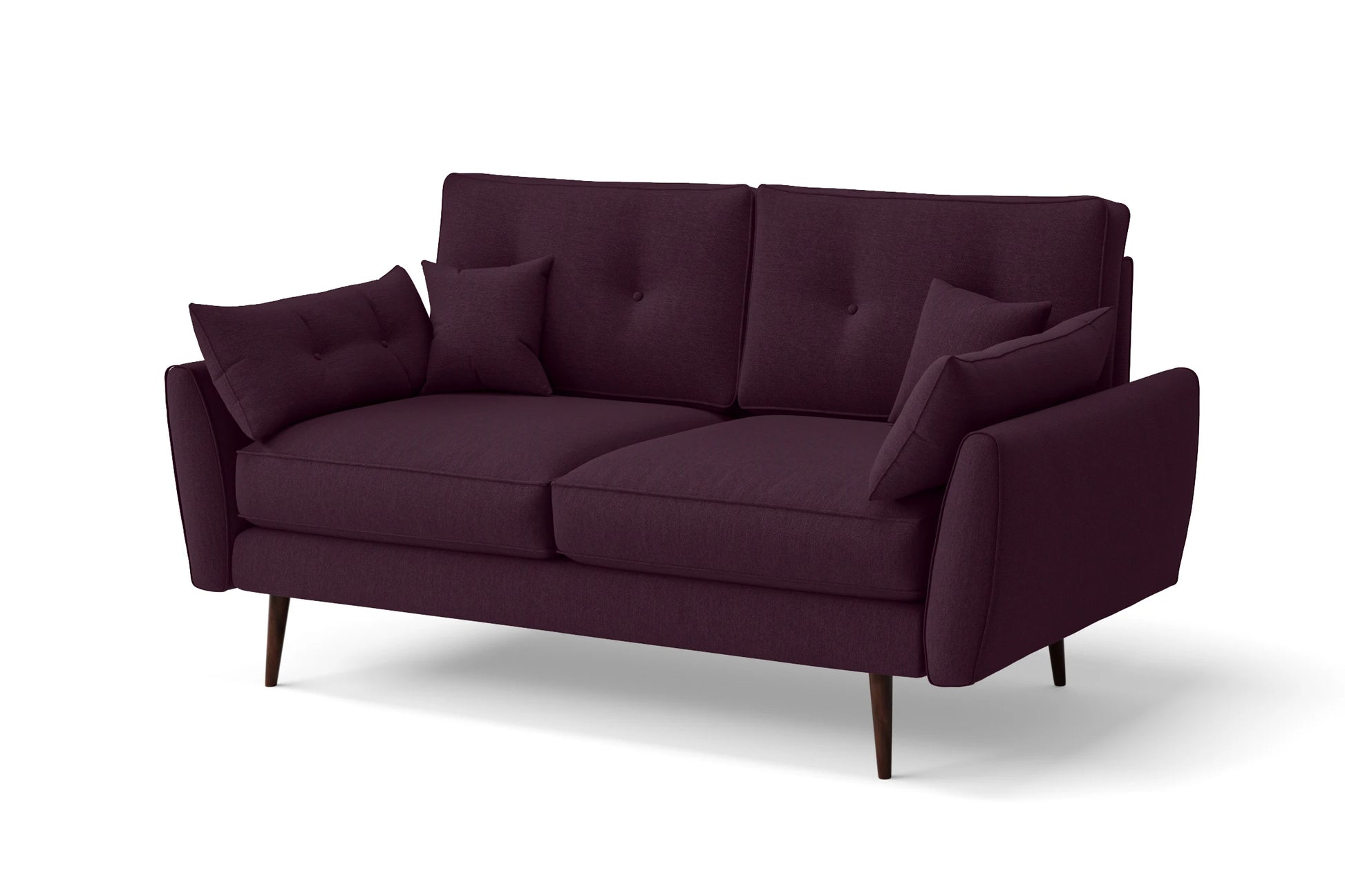 Avellino 2 Seater Sofa Purple Linen Fabric