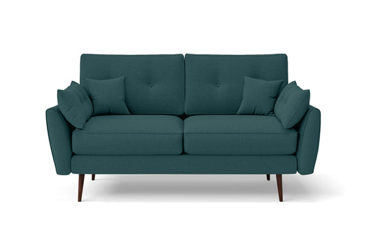 Avellino 2 Seater Sofa Teal Linen Fabric