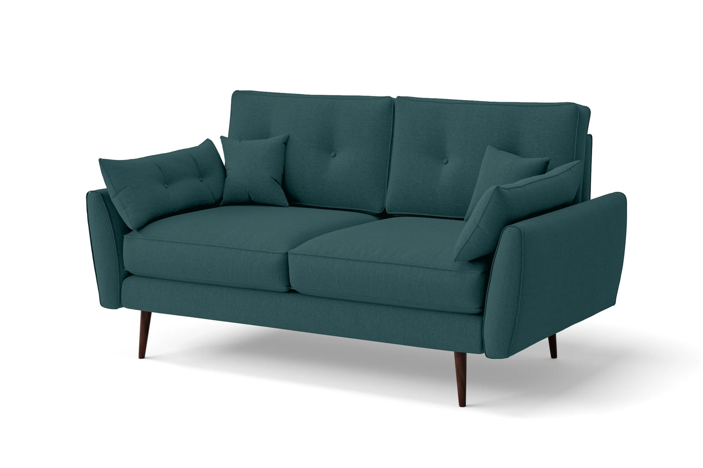 Avellino 2 Seater Sofa Teal Linen Fabric