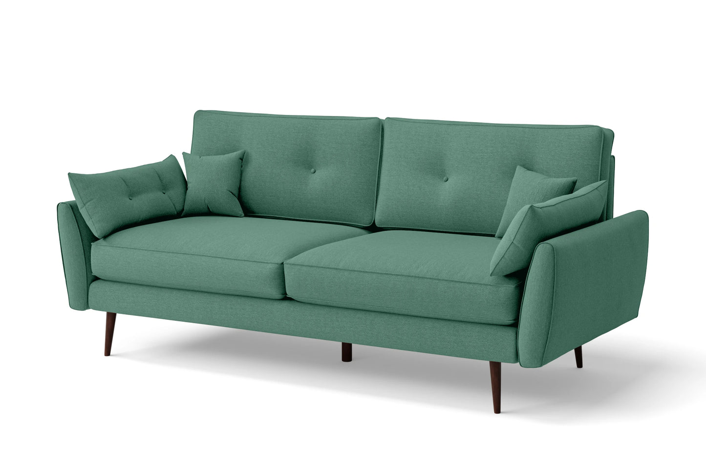 Avellino 3 Seater Sofa Mint Green Linen Fabric