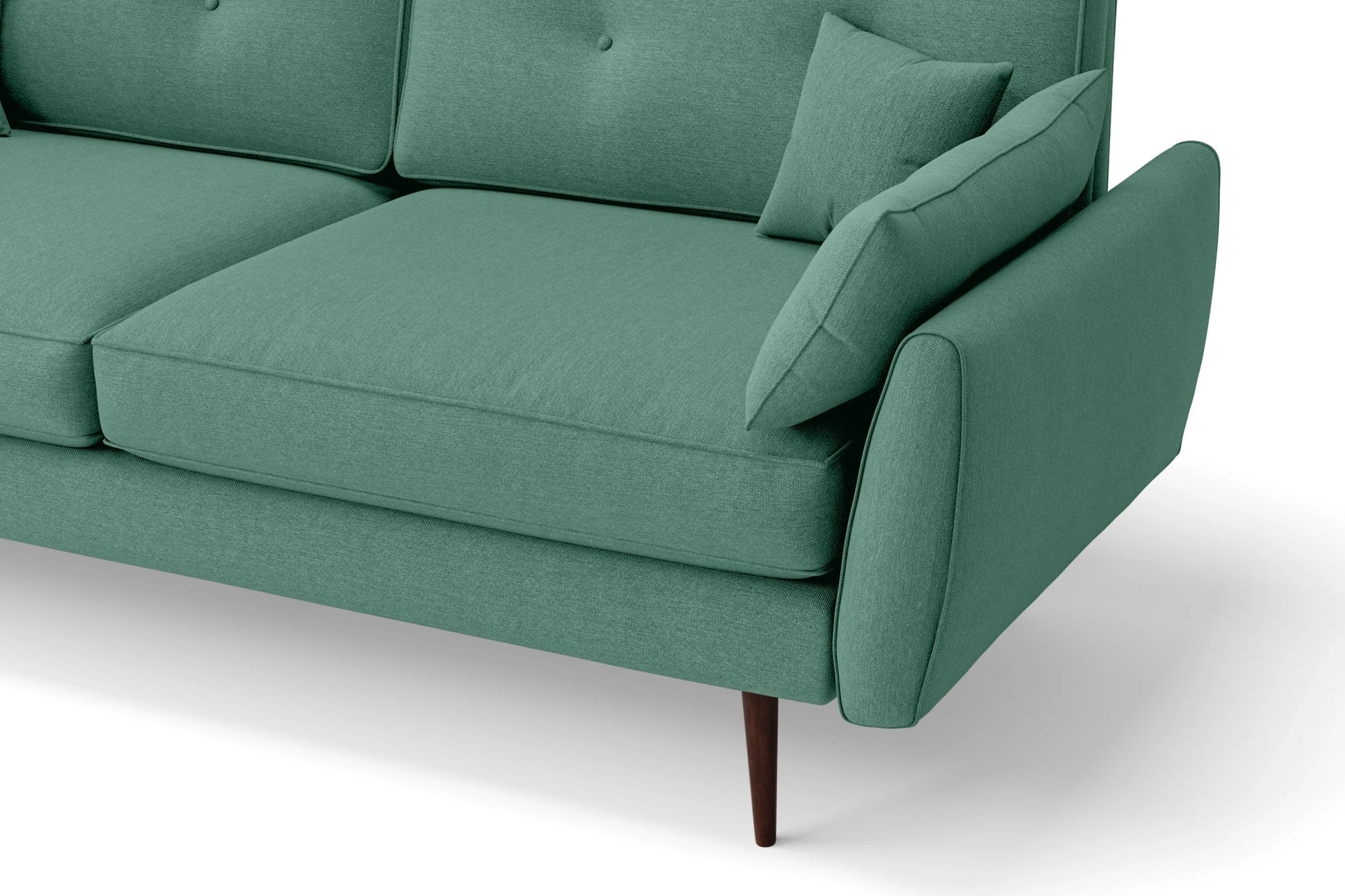 Avellino 3 Seater Sofa Mint Green Linen Fabric