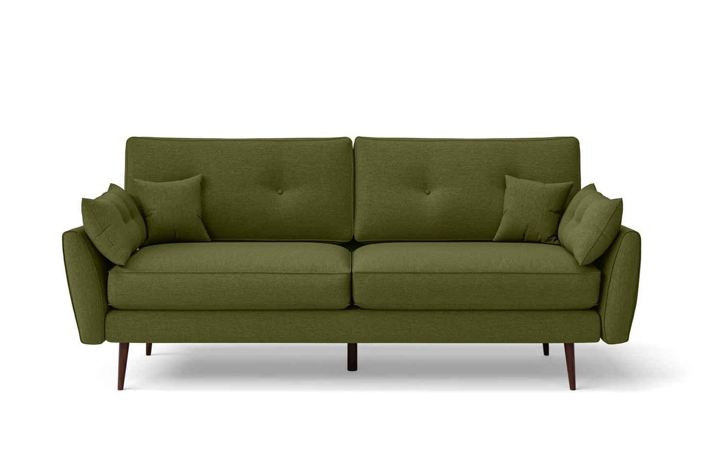 Avellino 3 Seater Sofa Olive Linen Fabric