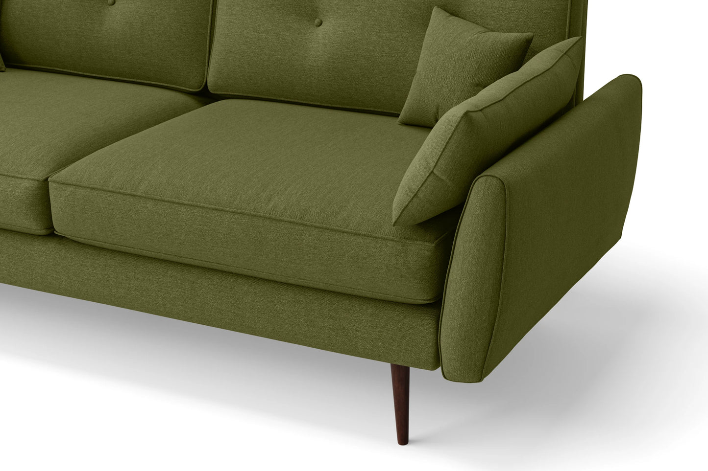 Avellino 3 Seater Sofa Olive Linen Fabric