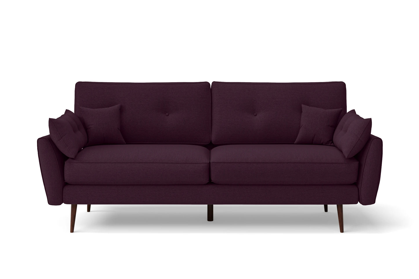 Avellino 3 Seater Sofa Purple Linen Fabric