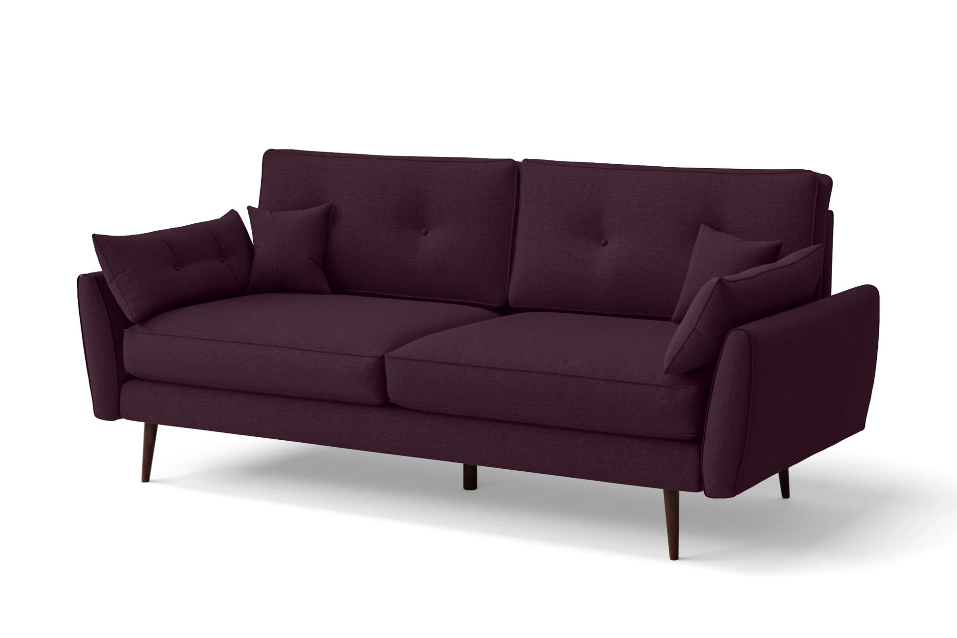 Avellino 3 Seater Sofa Purple Linen Fabric