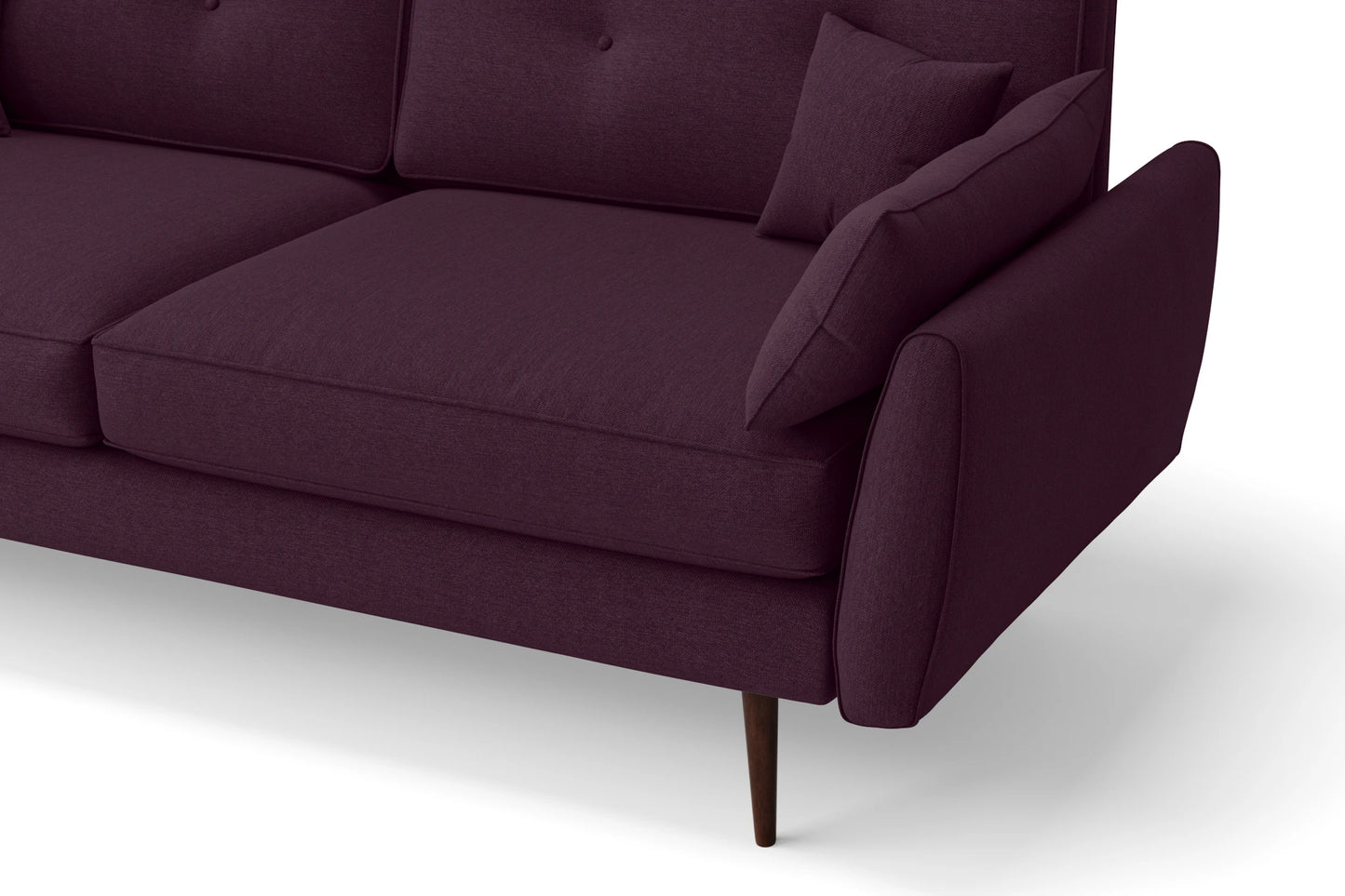 Avellino 3 Seater Sofa Purple Linen Fabric