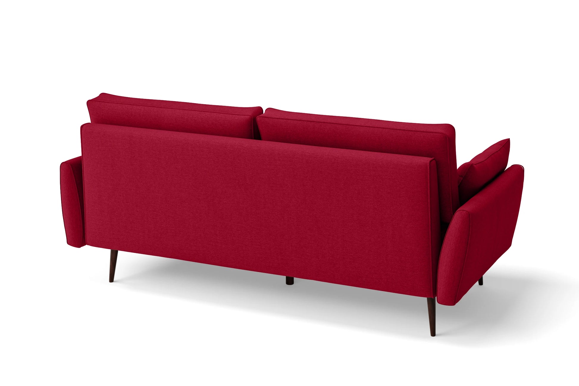 Avellino 3 Seater Sofa Red Linen Fabric