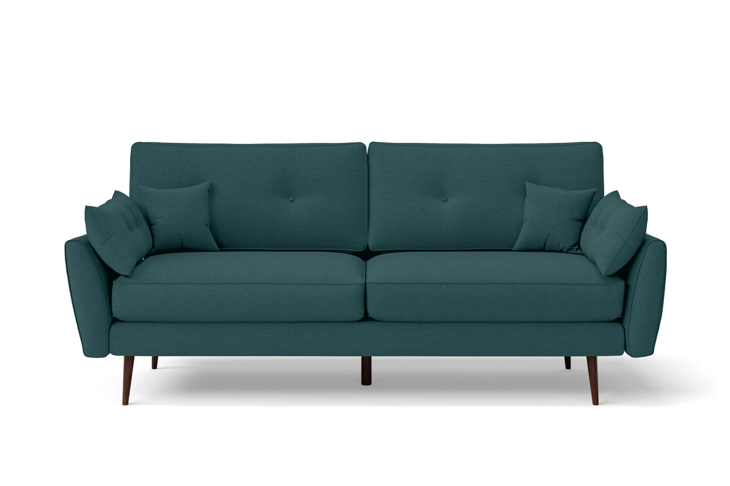 Avellino 3 Seater Sofa Teal Linen Fabric