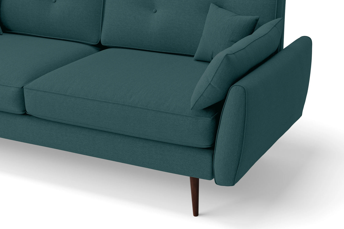 Avellino 3 Seater Sofa Teal Linen Fabric