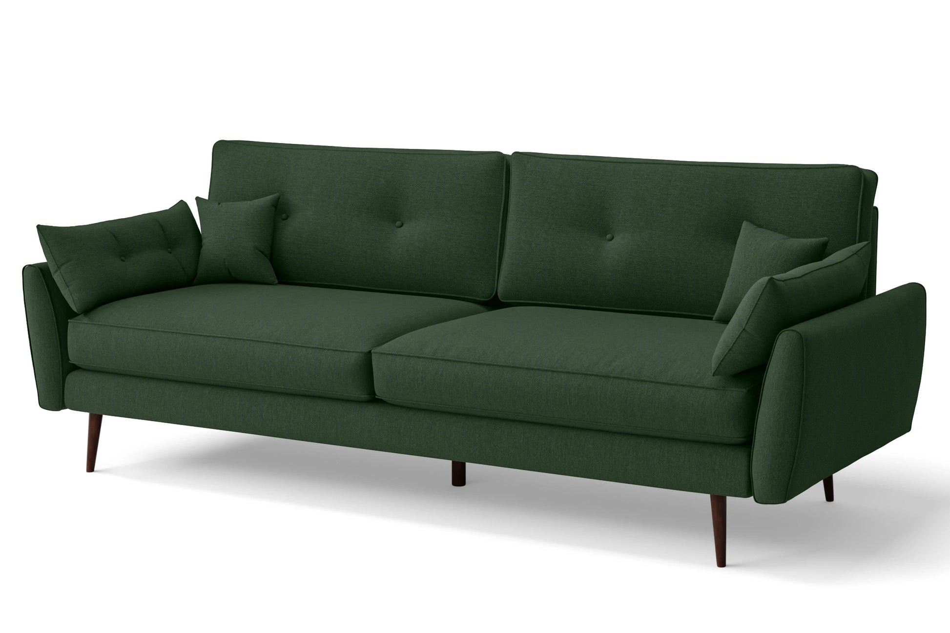 Avellino 4 Seater Sofa Forest Green Linen Fabric