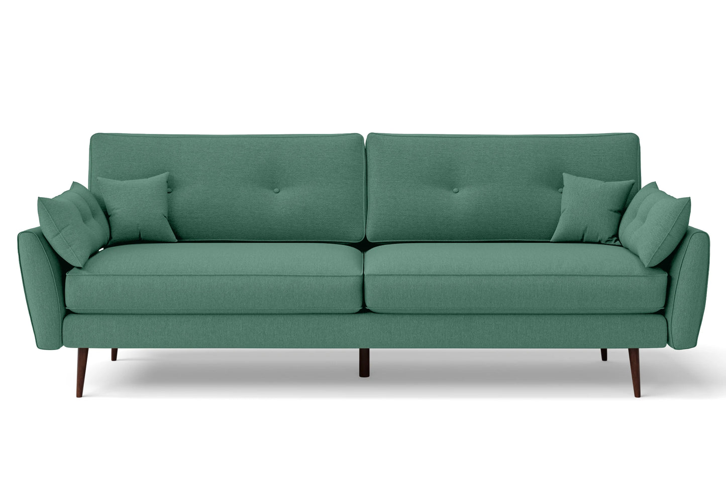 Avellino 4 Seater Sofa Mint Green Linen Fabric