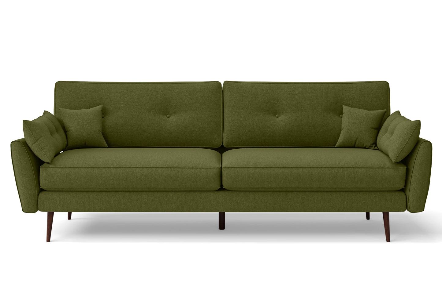 Avellino 4 Seater Sofa Olive Linen Fabric