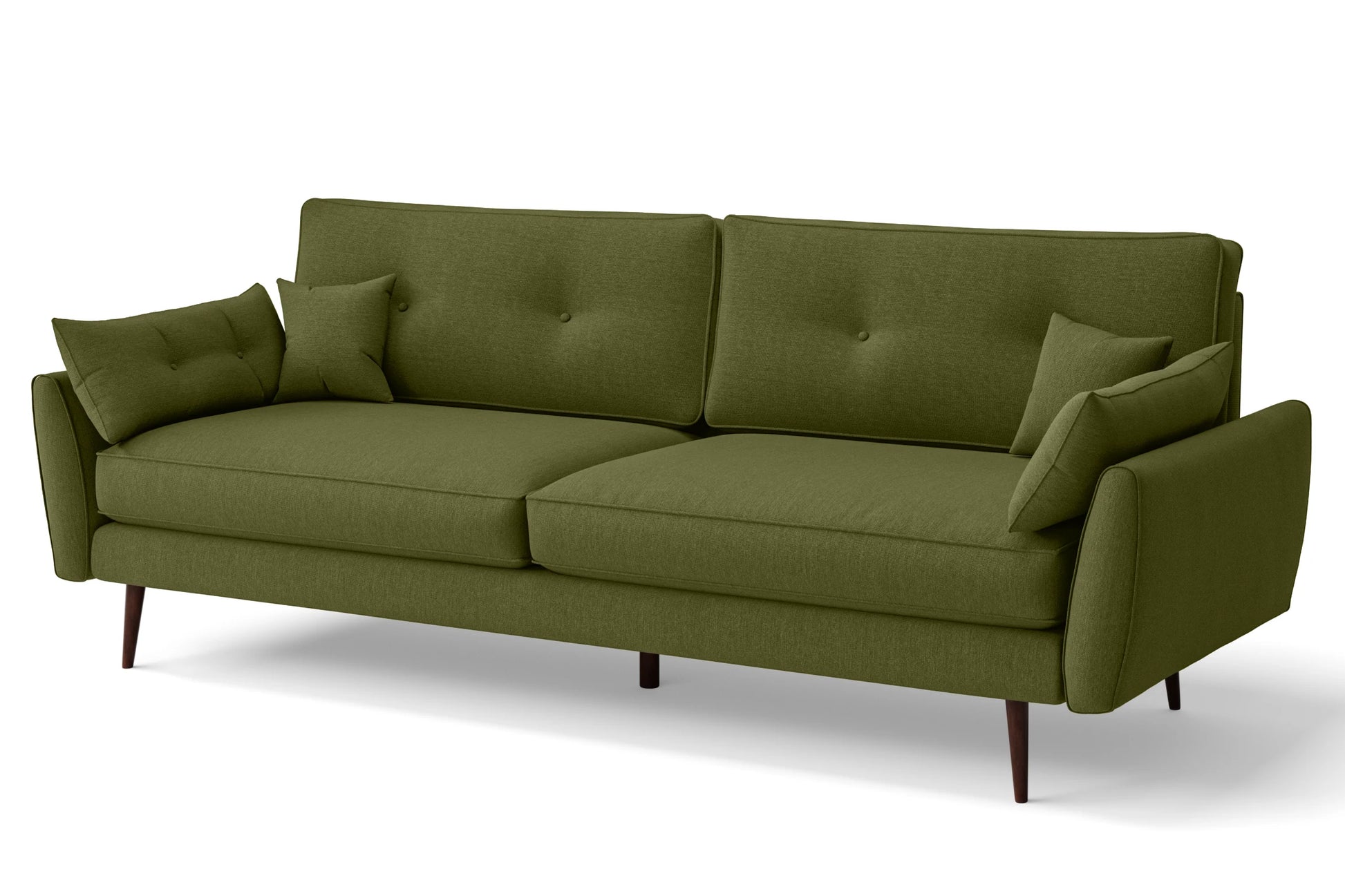 Avellino 4 Seater Sofa Olive Linen Fabric