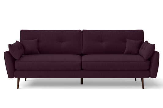 Avellino 4 Seater Sofa Purple Linen Fabric