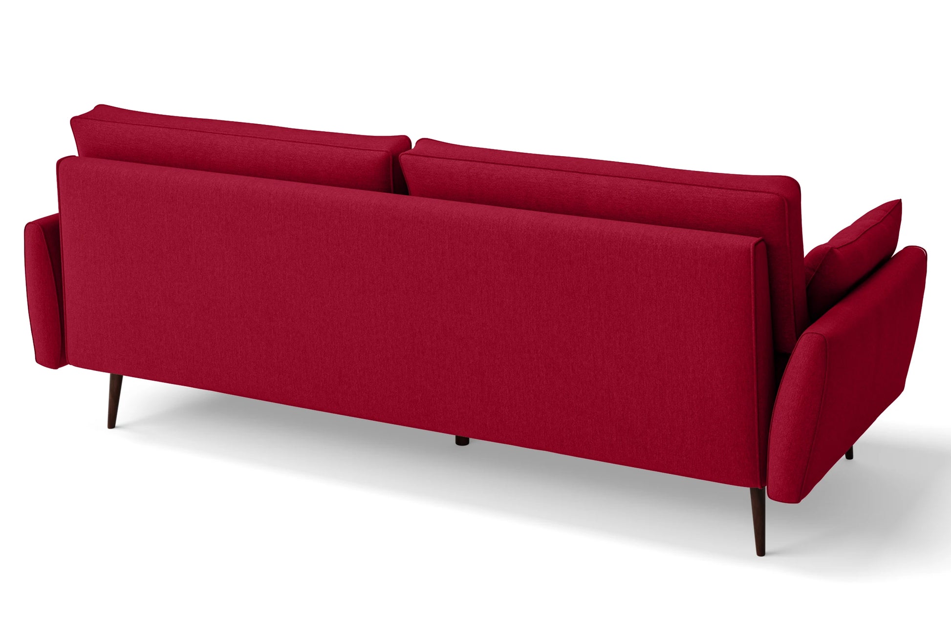 Avellino 4 Seater Sofa Red Linen Fabric