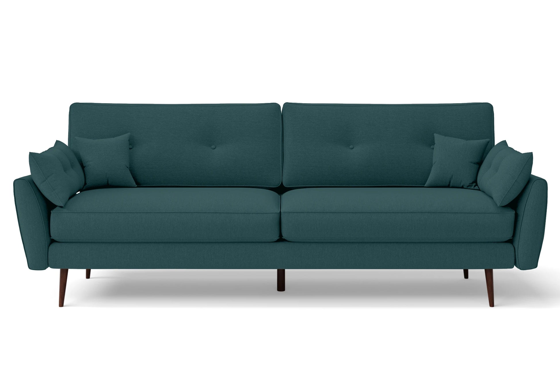 Avellino 4 Seater Sofa Teal Linen Fabric