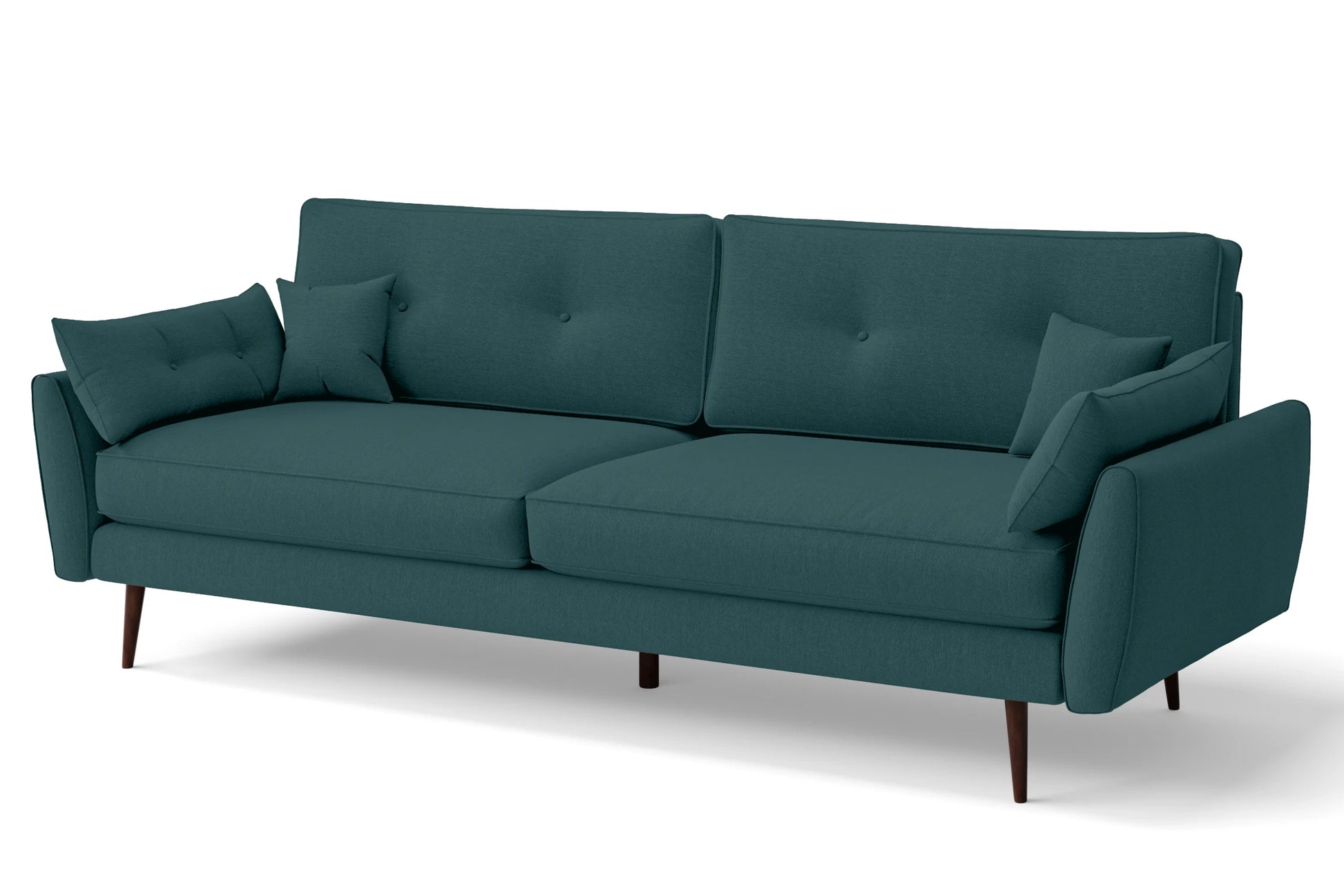 Avellino 4 Seater Sofa Teal Linen Fabric