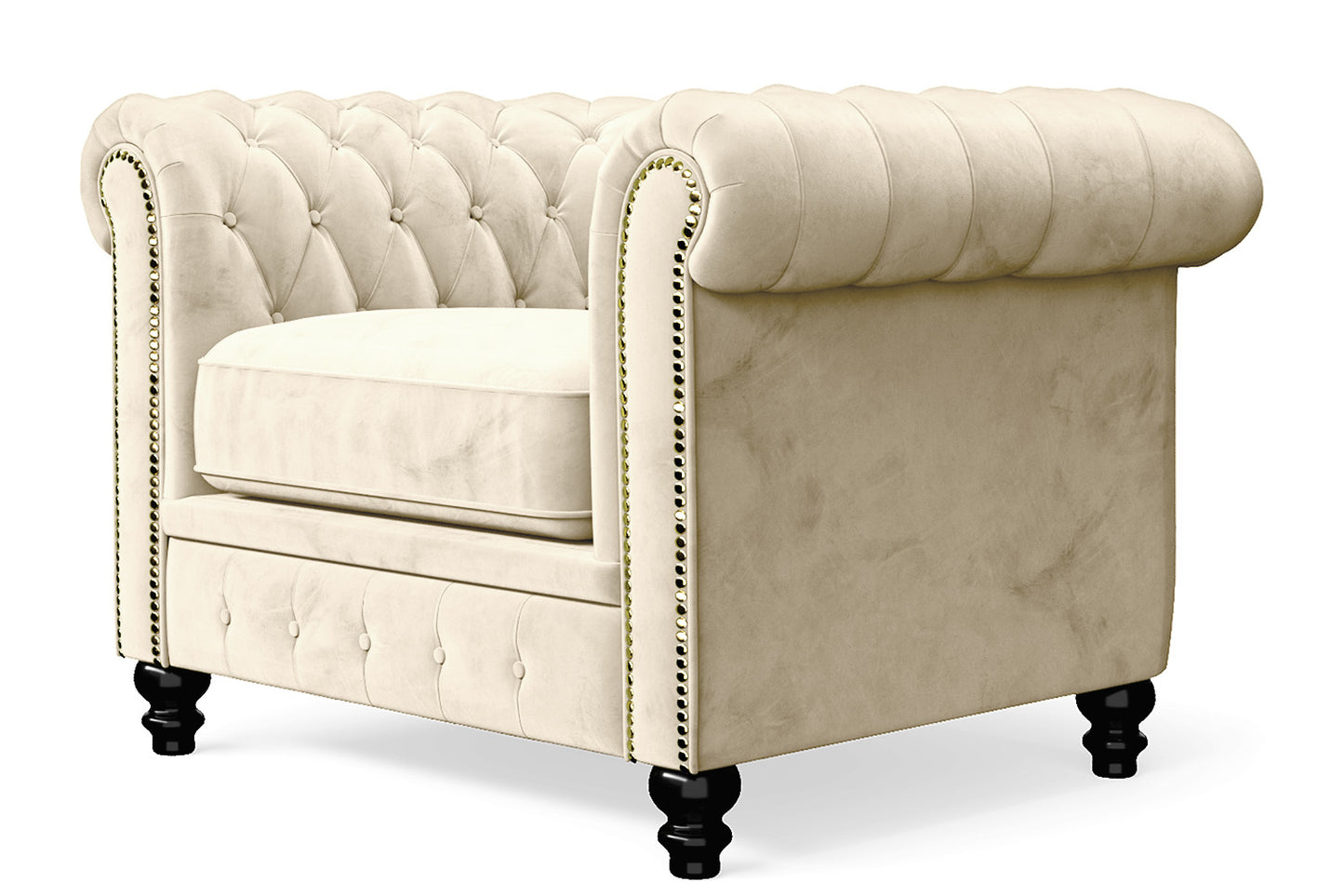 Aversa Armchair Cream Velvet