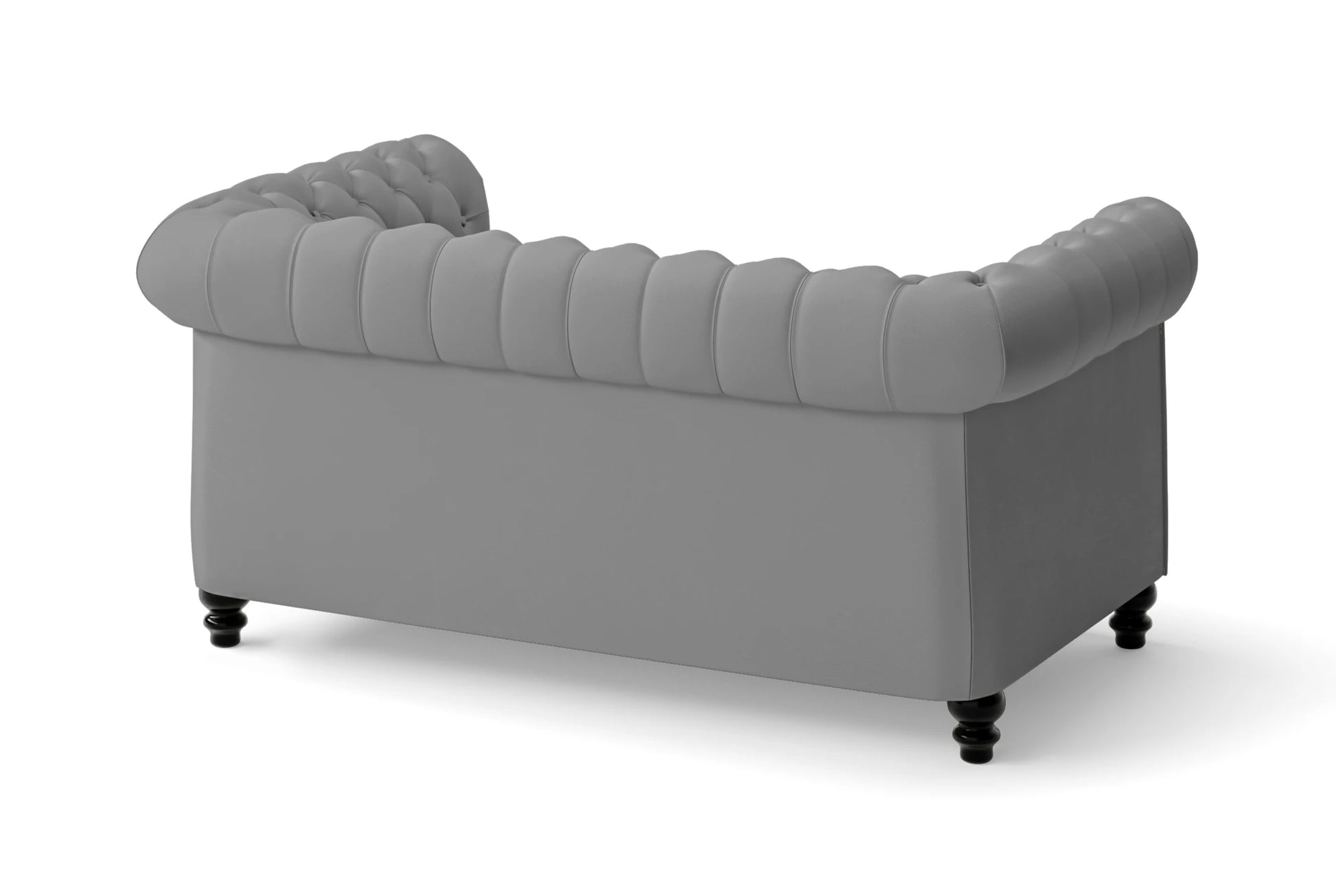 Aversa 2 Seater Sofa Grey Leather