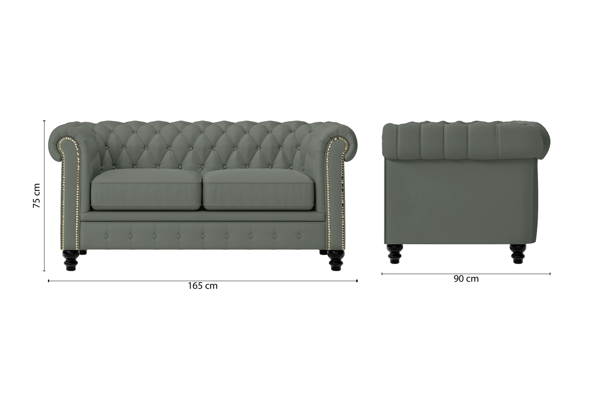 Aversa 2 Seater Sofa Lush Leather