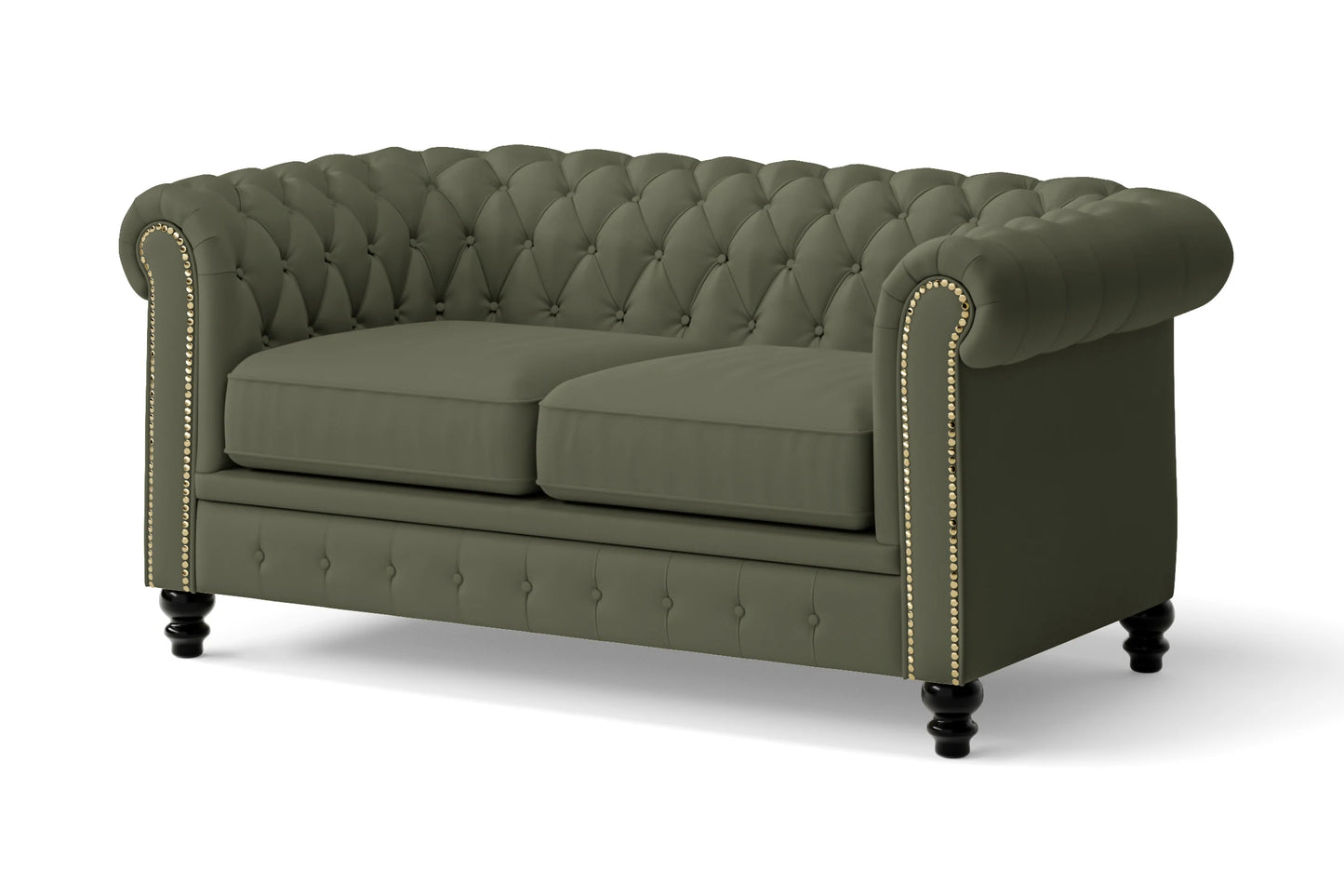 Aversa 2 Seater Sofa Sage Leather