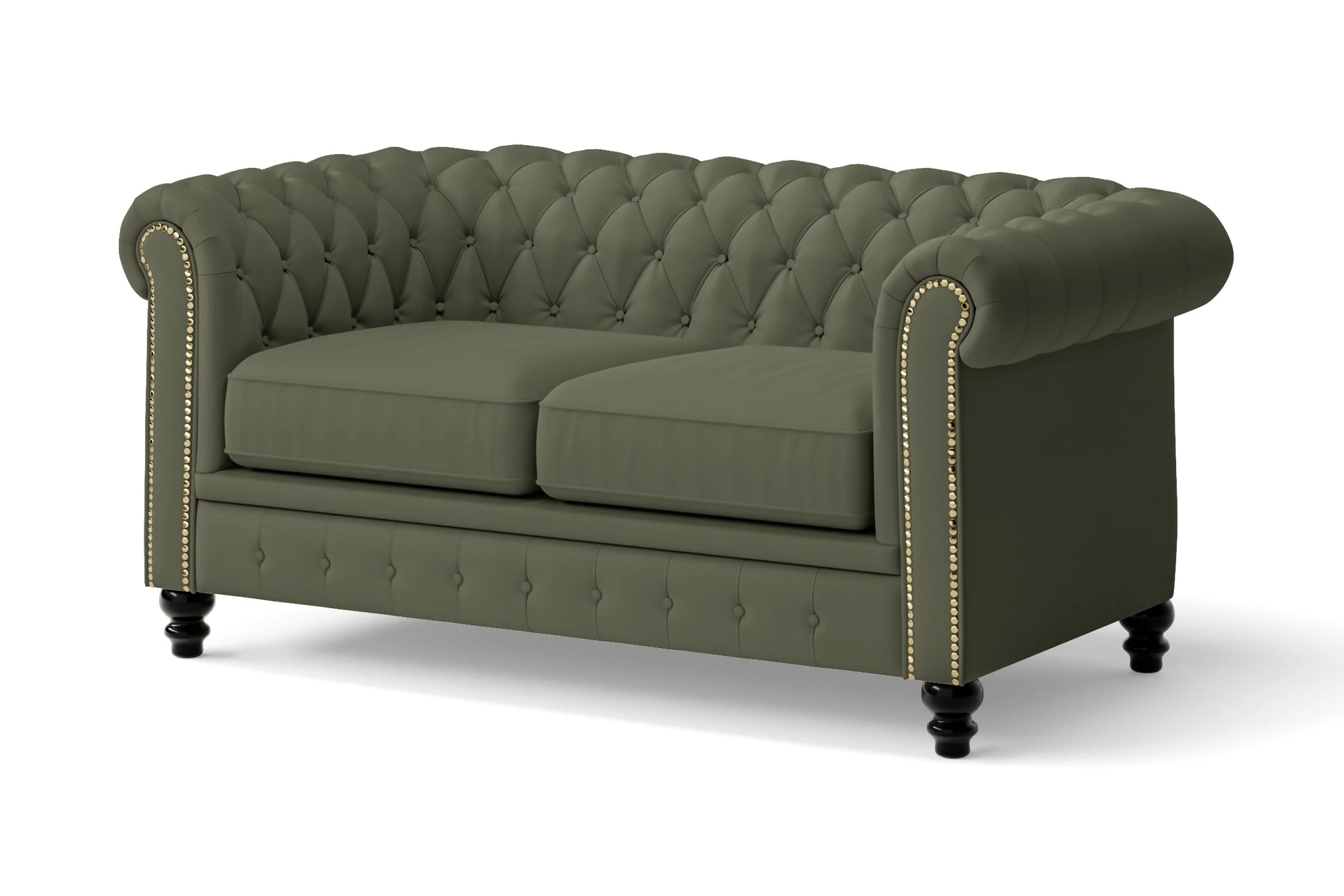 Aversa 2 Seater Sofa Sage Leather