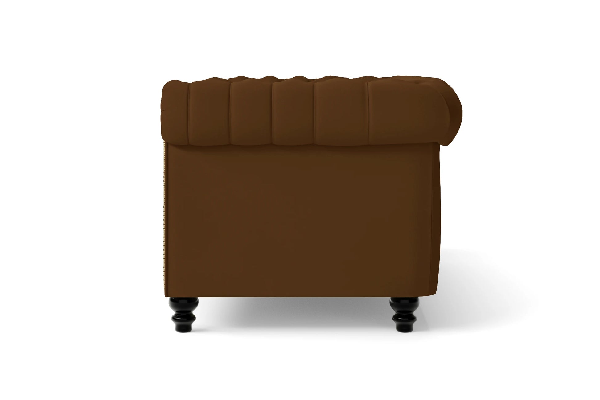 Aversa 2 Seater Sofa Walnut Brown Leather