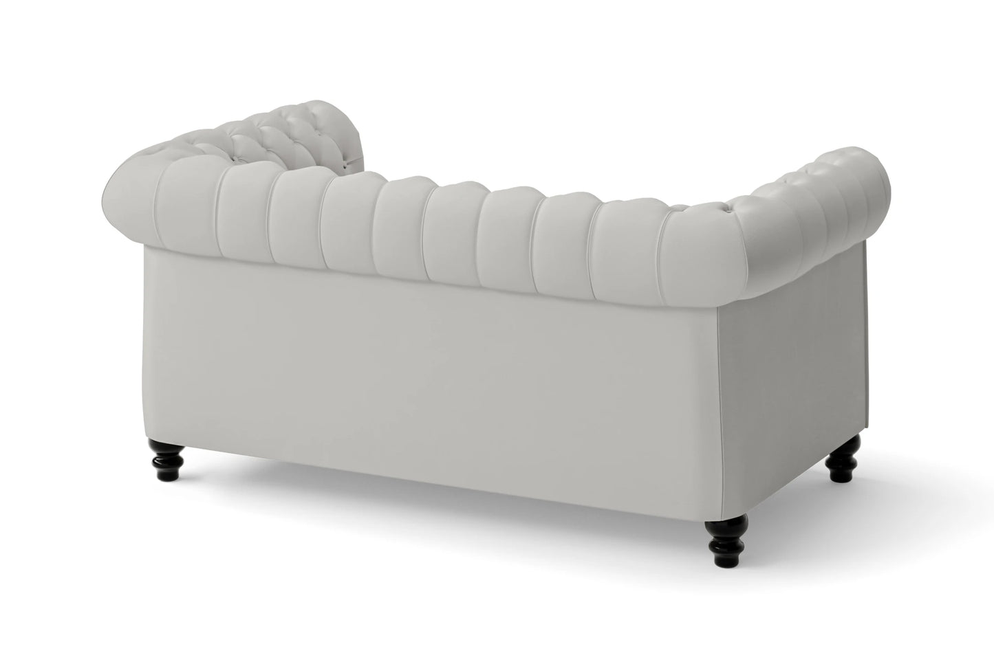 Aversa 2 Seater Sofa White Leather