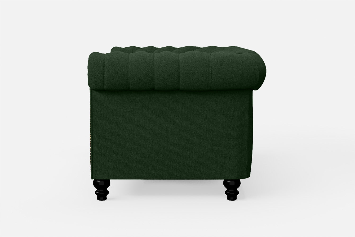 Aversa 2 Seater Sofa Forest Green Linen Fabric