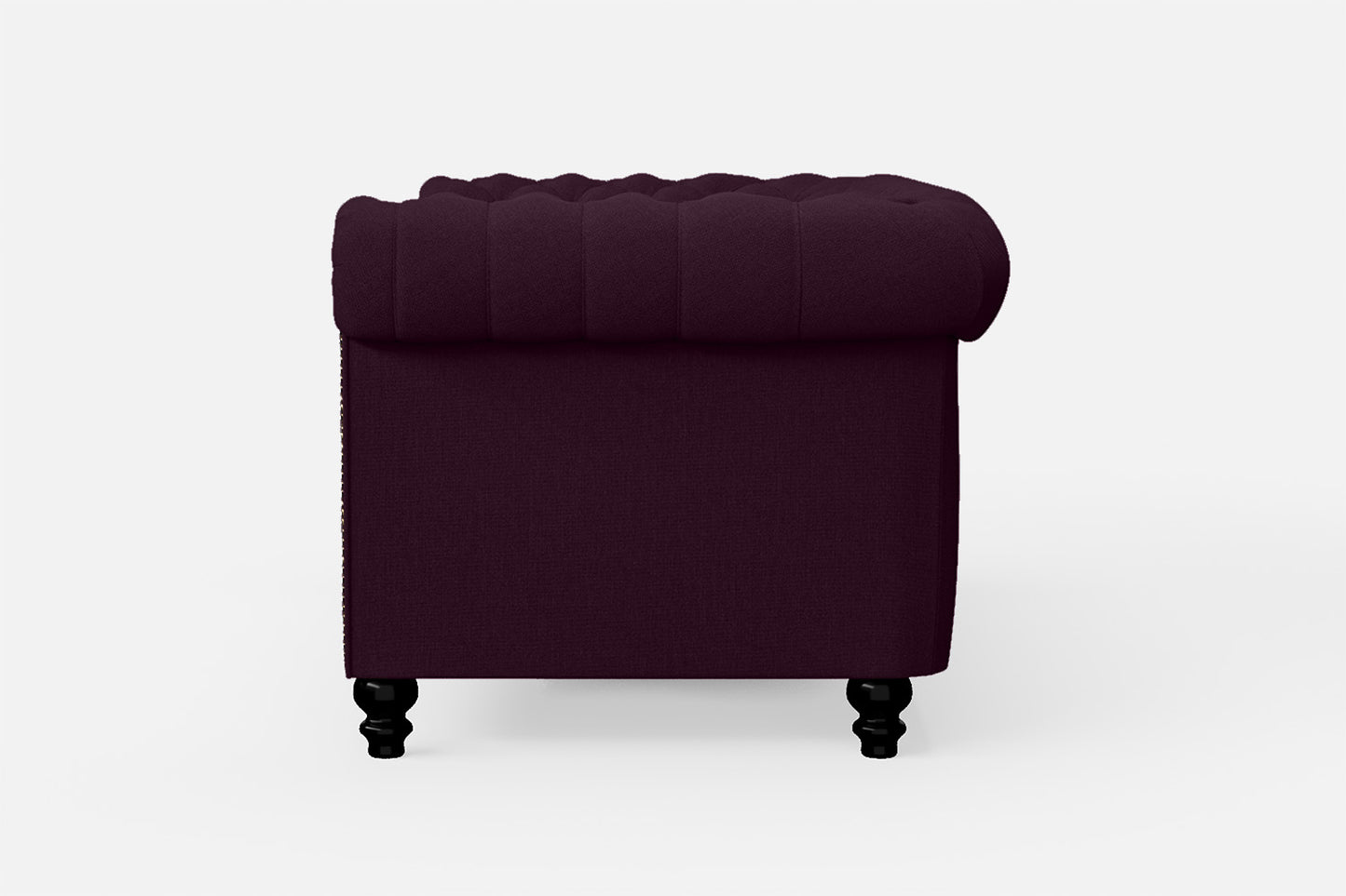 Aversa 2 Seater Sofa Purple Linen Fabric