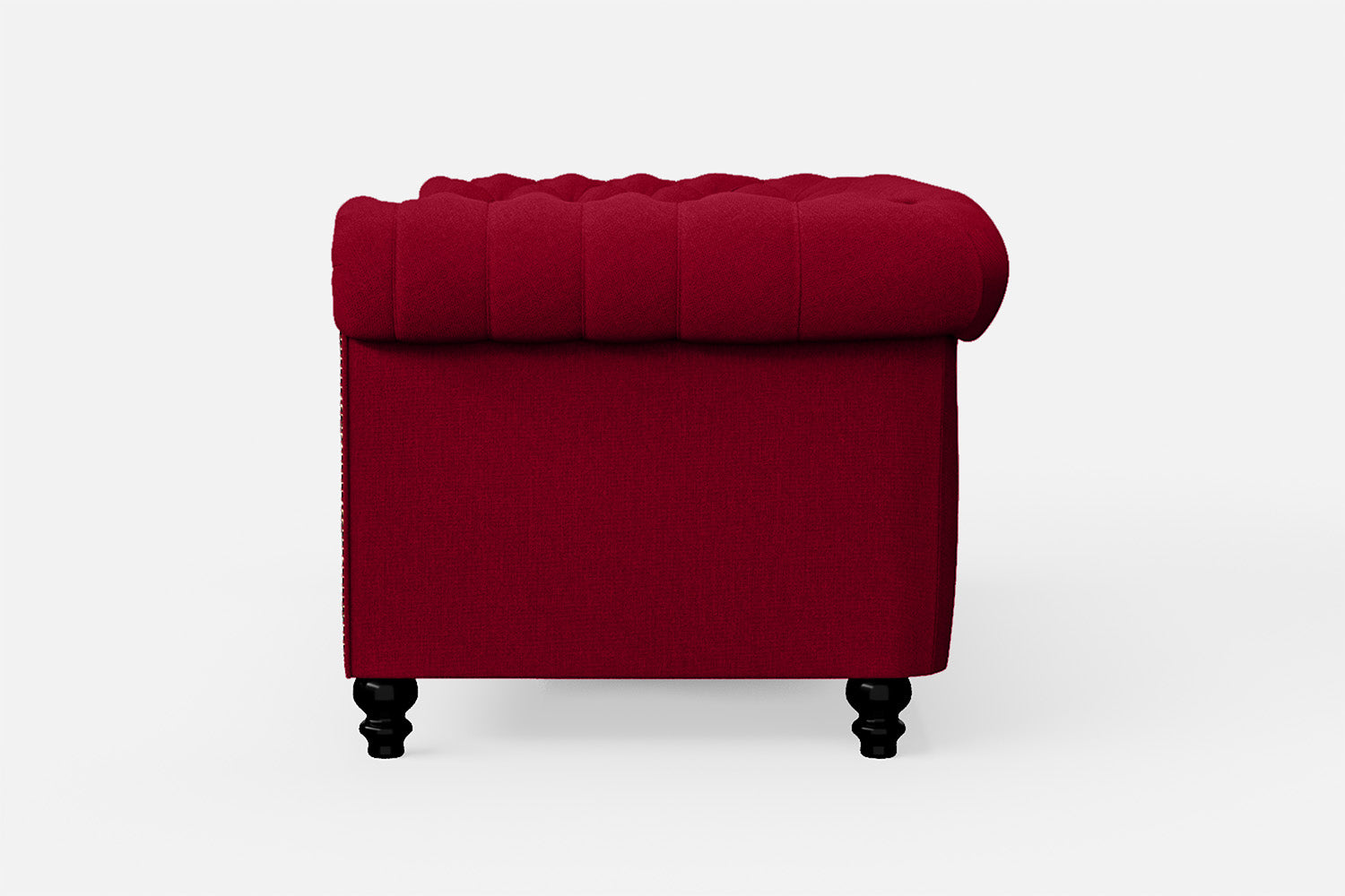 Aversa 2 Seater Sofa Red Linen Fabric