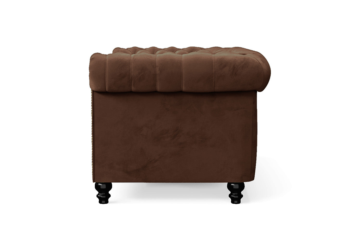 Aversa 2 Seater Sofa Coffee Brown Velvet