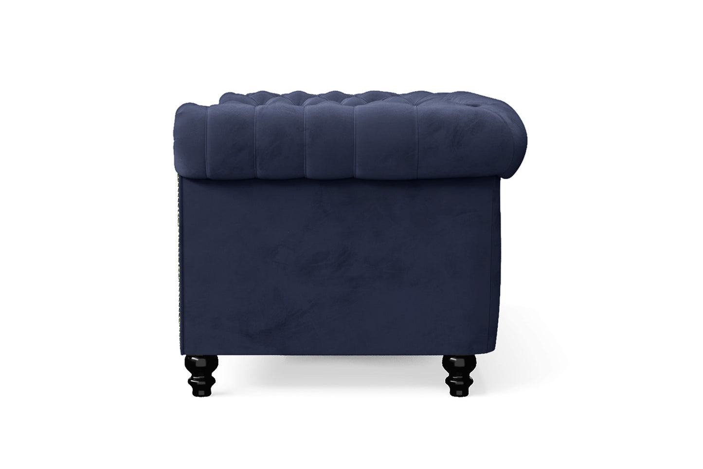 Aversa 2 Seater Sofa Dark Blue Velvet