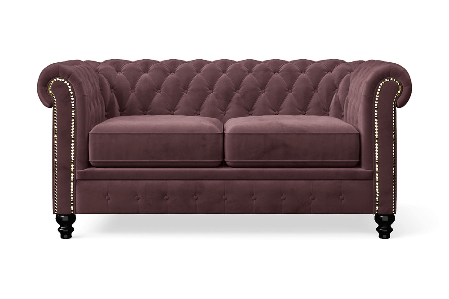 Aversa 2 Seater Sofa Grape Velvet