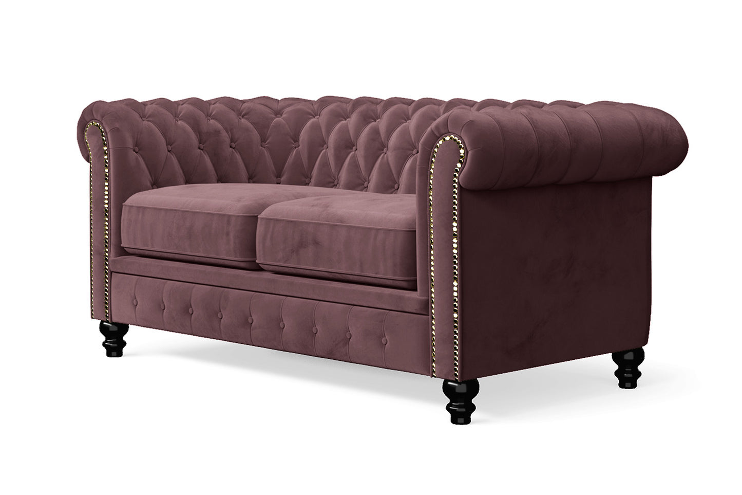 Aversa 2 Seater Sofa Grape Velvet