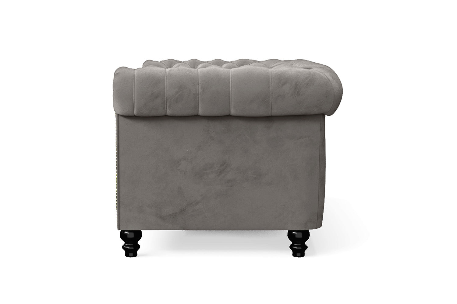 Aversa 2 Seater Sofa Grey Velvet