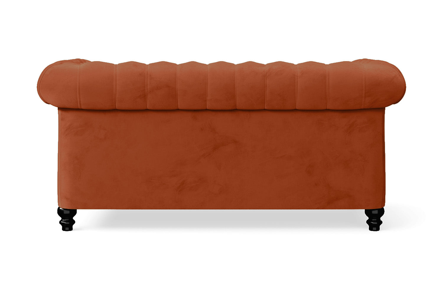 Aversa 2 Seater Sofa Orange Velvet