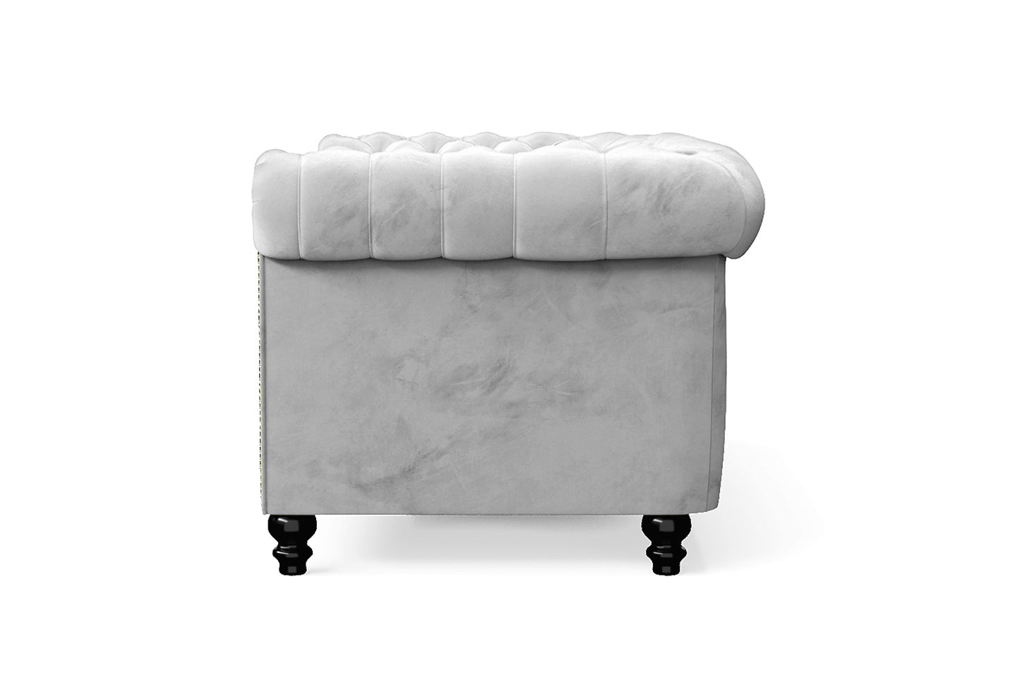 Aversa 2 Seater Sofa White Velvet