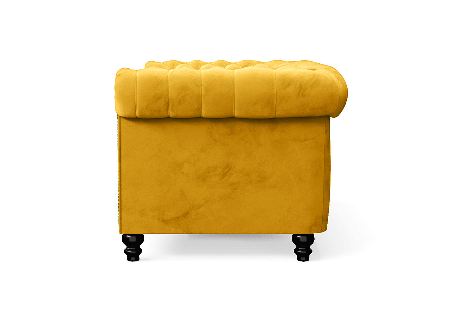 Aversa 2 Seater Sofa Yellow Velvet