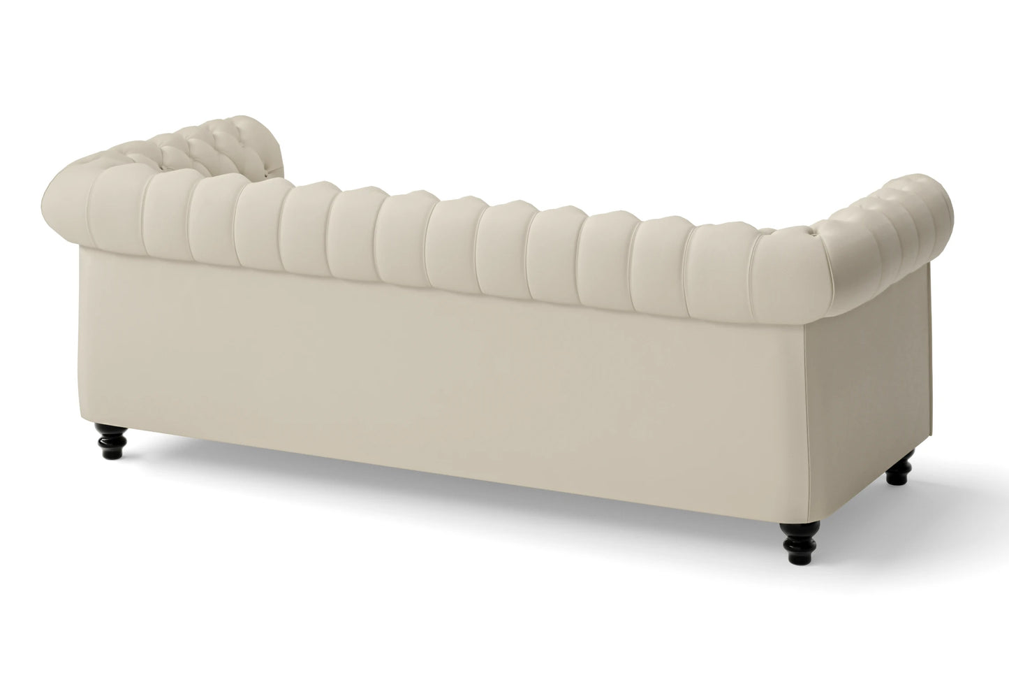 Aversa 3 Seater Sofa Cream Leather